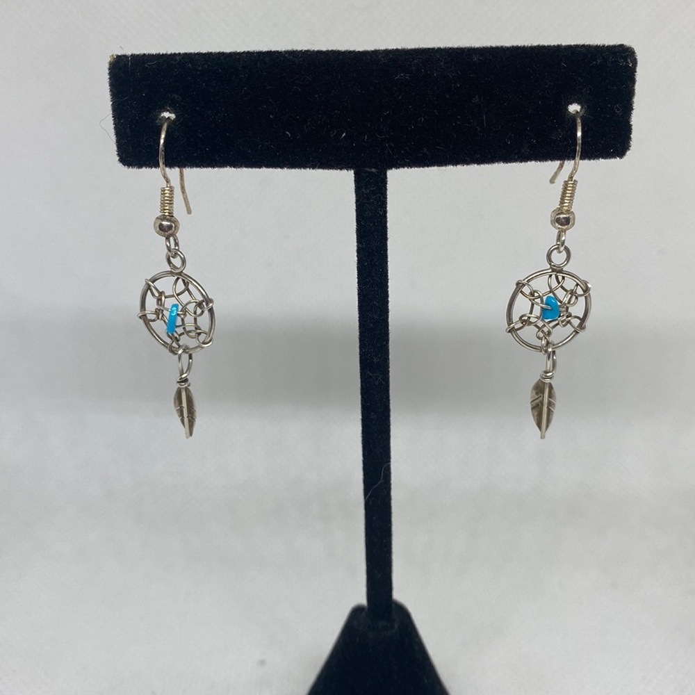 Sterling Silver Dream Catcher Earring